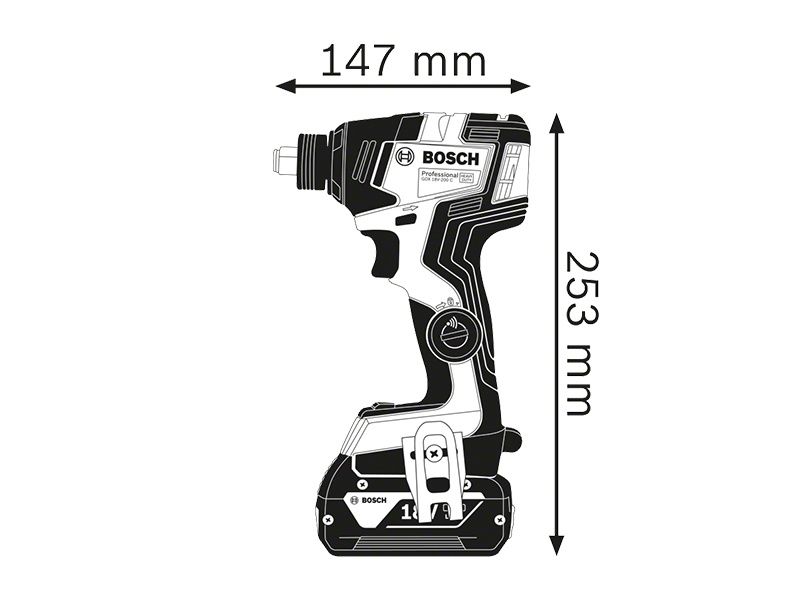 Аккумуляторный гайкавёрт Bosch GDX 18V-200 C