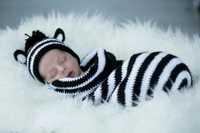 Costum pentru bebe pentru ședința foto Zebra