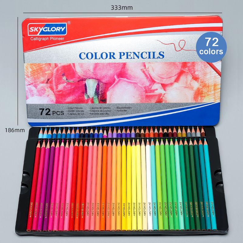 Set 72 bucati creioane colorate, SkyGlory