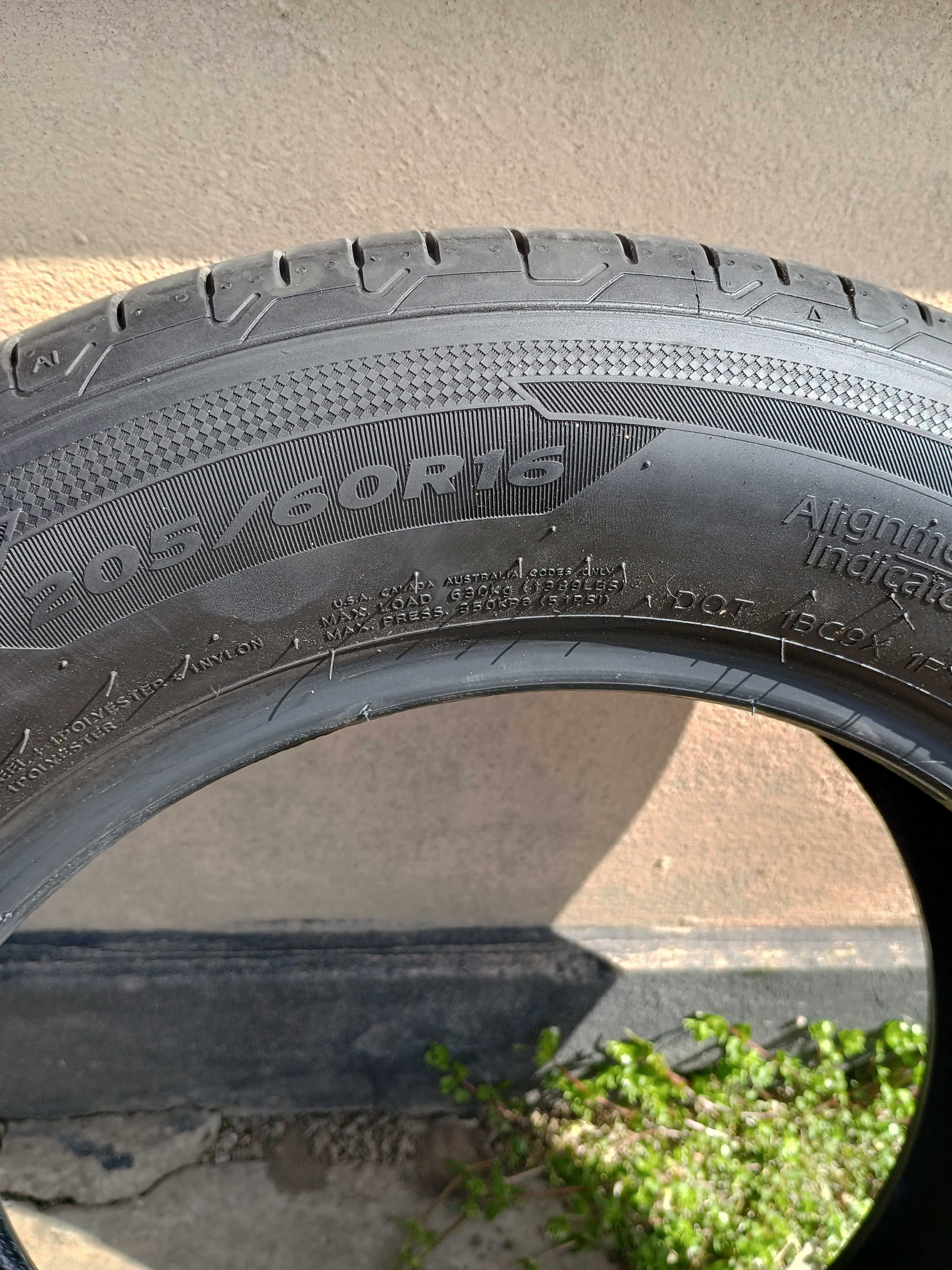 De vânzare 4 anvelope de vara HANKOOK 205/60R16, fosite foarte putin.
