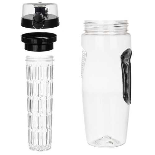 Спортна бутилка за вода с инфузер и с калъф 1 литър, BPA FREE, Trizand