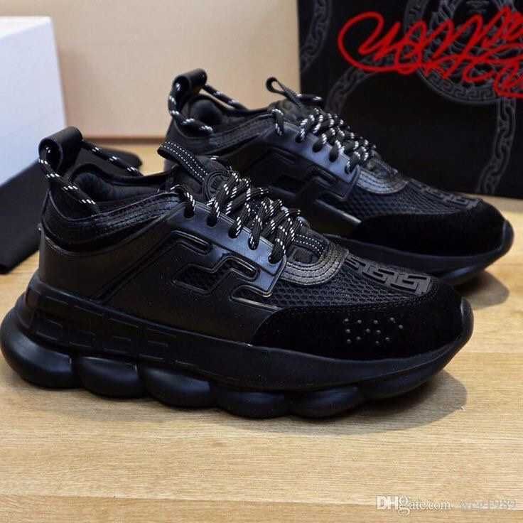 Adidasi Sneakersi Versace Chain Reaction Tripple Black Unisex