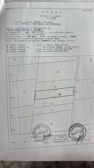 Продавам ниви в село Желява