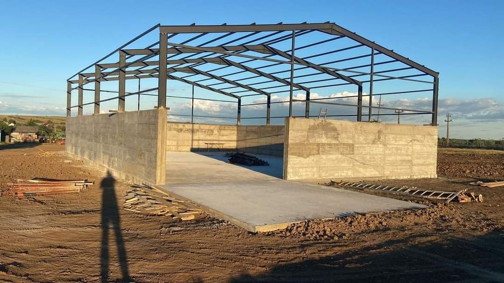 Hale structurii metalice  o avans  plată la finalizarea lucrarii