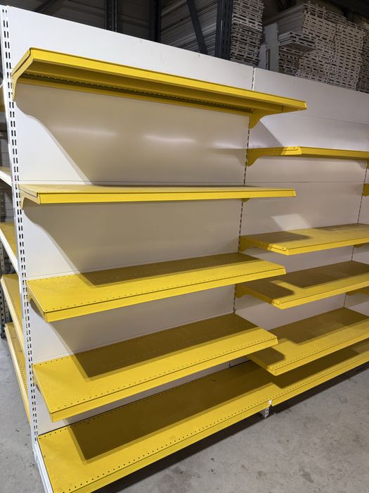 Vand Rafturi Metalice De Supermarket galbene