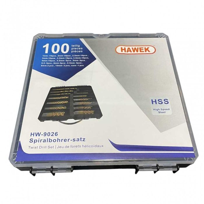 Професионален комплект свредла за метал HAWEK – 100 части