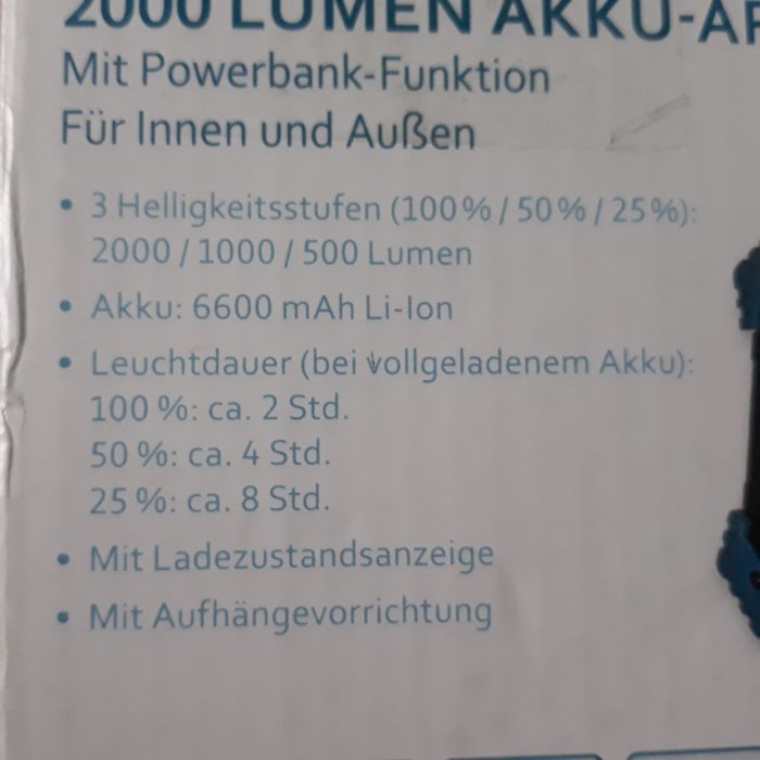 Proiector led camping  powerbank