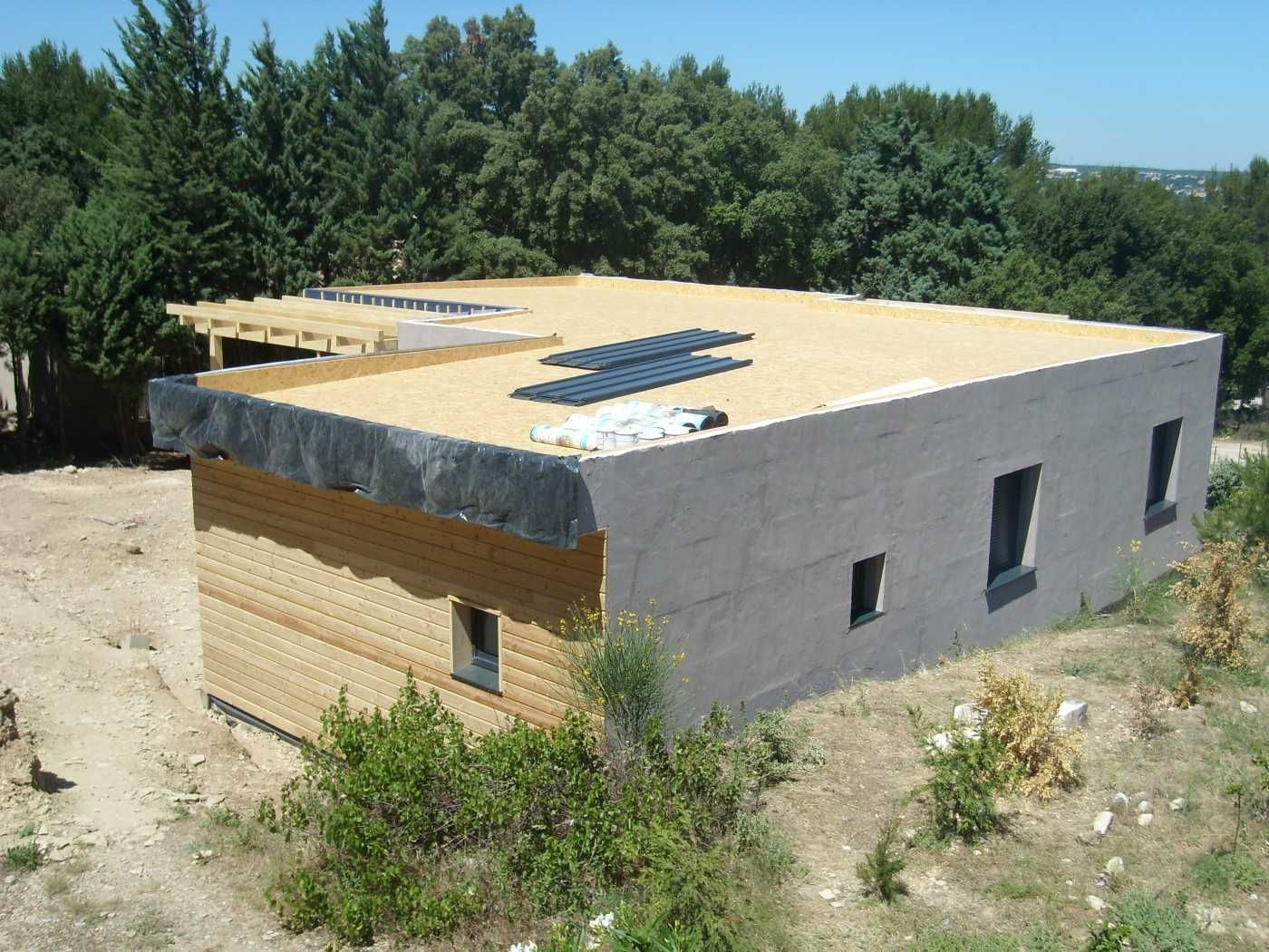 Cabana stil A-Frame, casa, terase si foisoare din structura de lemn