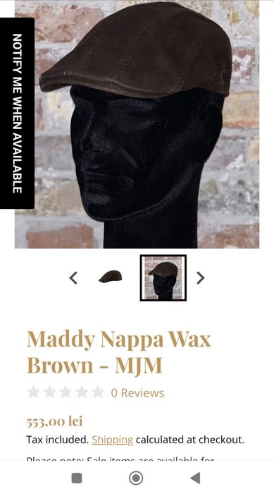 ȘapȘapca basca Belfast MJM Danemark piele reglabila vânător pescar vân