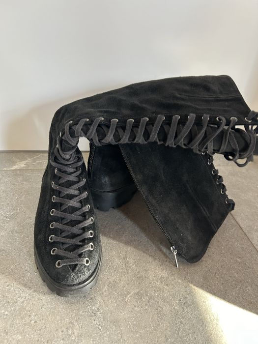 Cizmă Musette din piele întoarsă