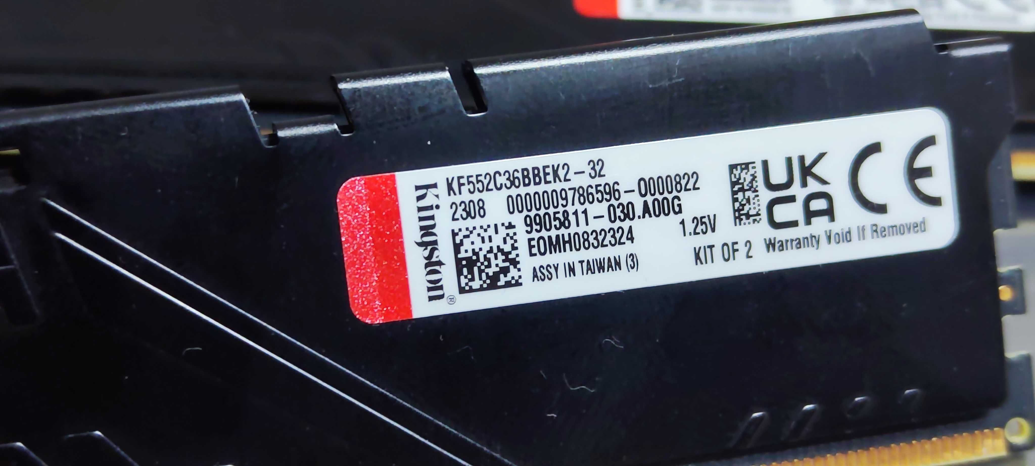 Продавам рам Kingston FURY Beast DDR5 Kit KF552C36BBEK2-32 GB (2x16GB)