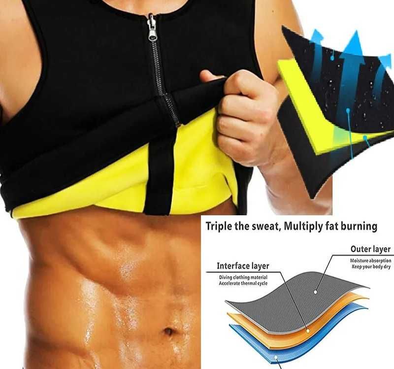 Vesta fitness pentru slabit barbati XL neopren termoactiv efect sauna