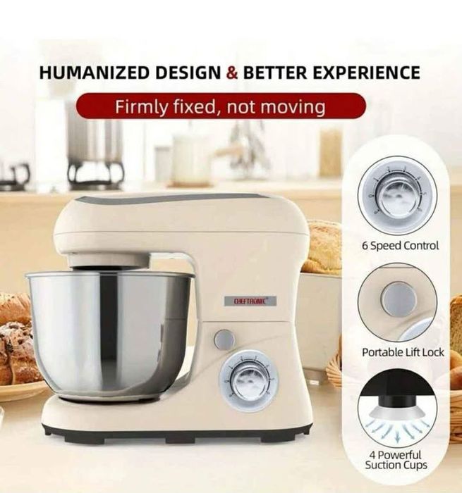 Cheftronic Kitchen Machine Stand Mixer 1300w
New