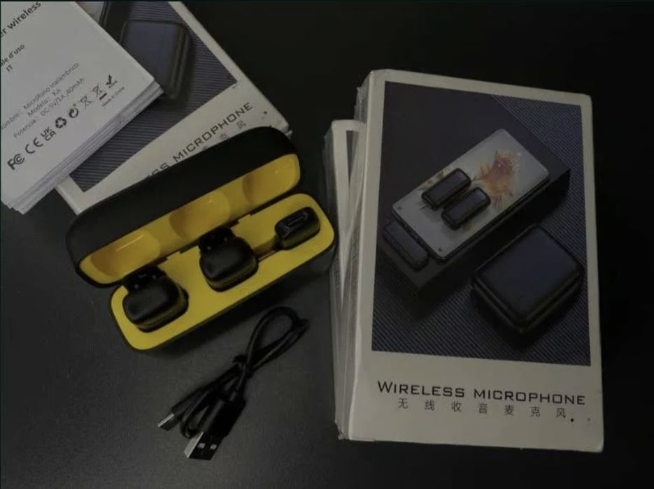 Microfon lavalieră wireless dual