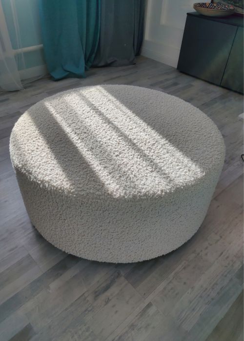 Пуфики на заказ. Белый (Тедди) Weenz PUFF 100x100x45