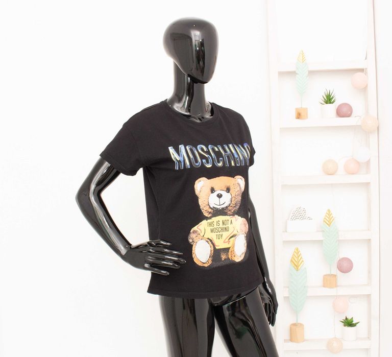 Moschino оригинална дамска тениска Teddy Bear This Is Not A Toy блуза