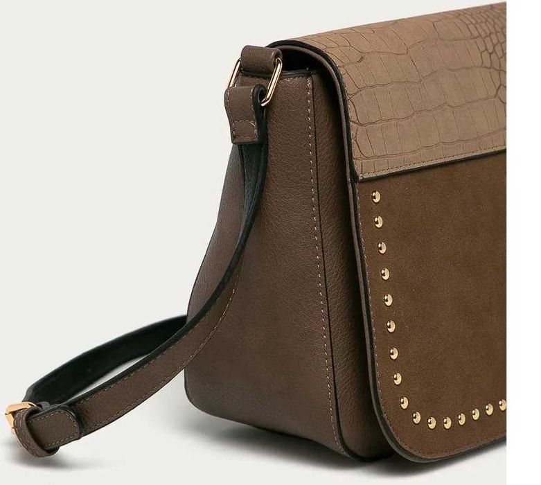 Geantă piele ecologică de mână din colecția Medicine - maro