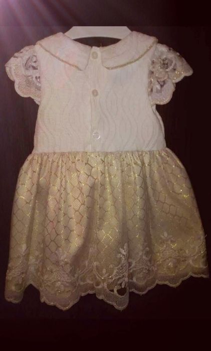 Rochita eleganta botez cu bolero 12-18 luni fetite