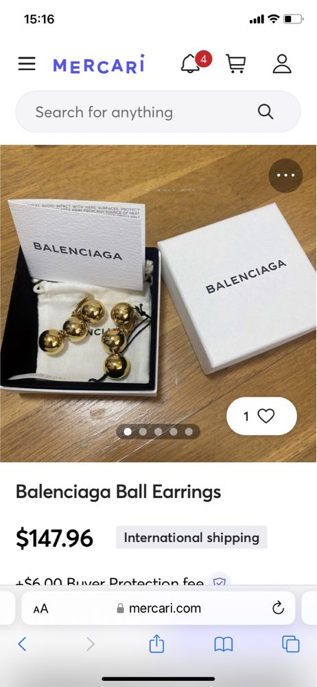 Balenciaga обеци