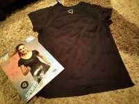 Bluză tricou fitness femei mărime L negru