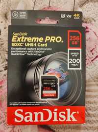 SanDisk Extreme PRO SDXC UHS-I 256 GB Memory Card V30, 200 MB/s