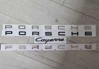 Emblema-Sigla-Logo-Scris-Porsche-Cayenne-Negru