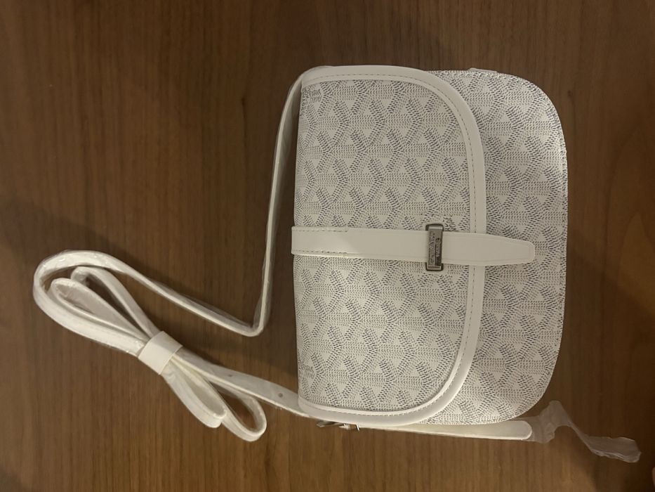 Borseta goyard diamond white box plus stickers