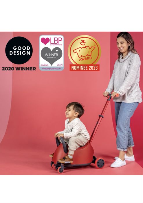 Trotineta 5-in-1 Yvolution Y Glider Luna Red