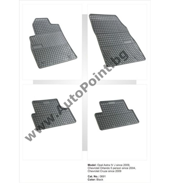 Гумени стелки El Toro Opel Astra J от 2009