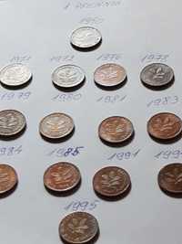 Monede colecție 1,2,5 Pfennig