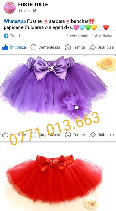 Fuste tulle serbare  domnisoare onoare mama si fiica banchet