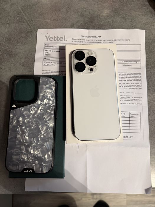 Iphone 16 Pro 128 GB white titanium Yettel
