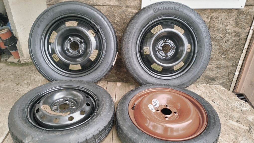 Rezerve slim 4 *98, butuc 58.1, 4*100,60.1 ,4*108 butuc 65.1 Dacia etc