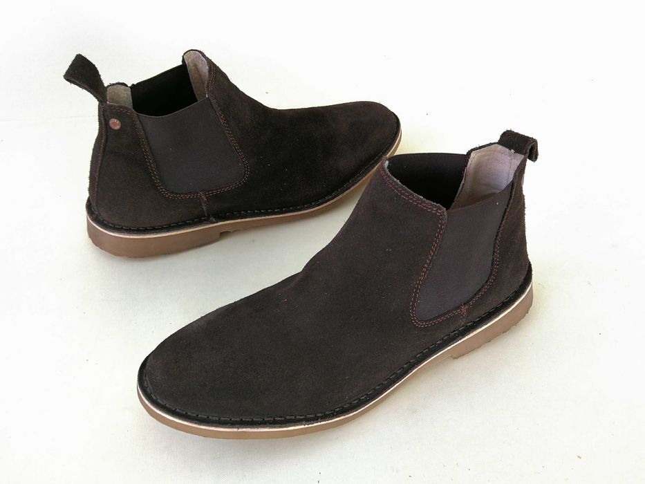 Bocanci ghete pantofi barbati 43 44 JACK&JONES  PIELE Nat Ca NOI