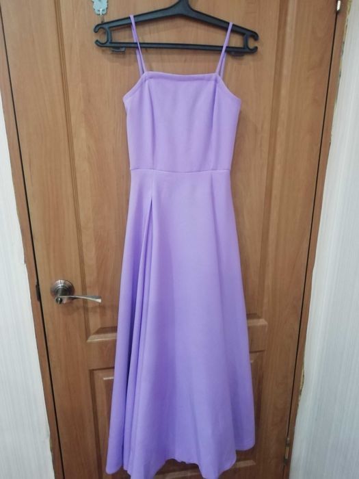 Платье детское сиреневое длинное