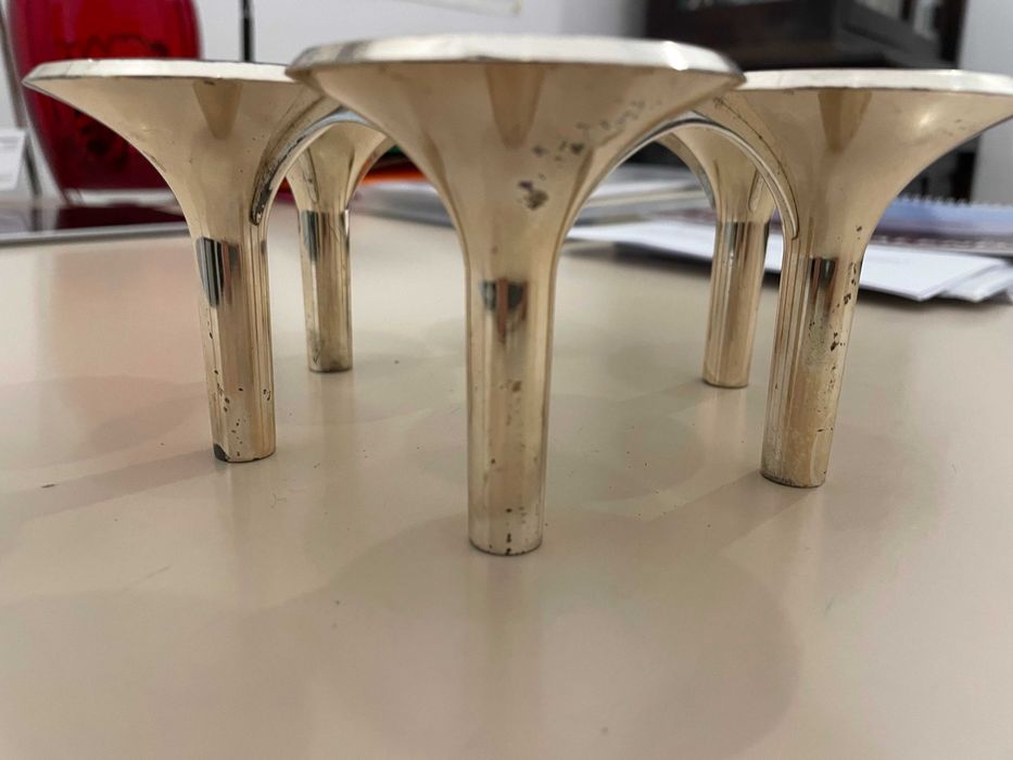 Caesar Stoffi & Fritz Nagel spaceage suport lumnare design rar arta