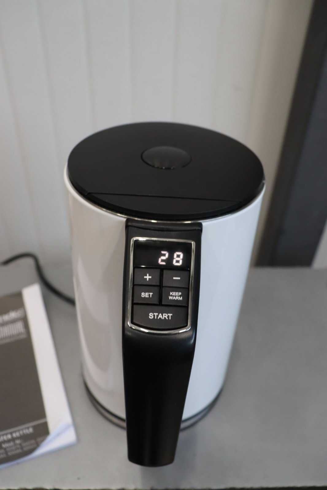 Arendo Електрическа кана,неръждаема стомана, 40/100 градуса 1.5L 2200W