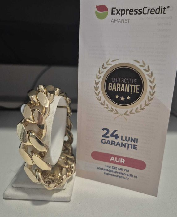 Bratara aur 14k 40.56g  (AG32 B27375.1) CERTIFICAT DE GARANTIE!