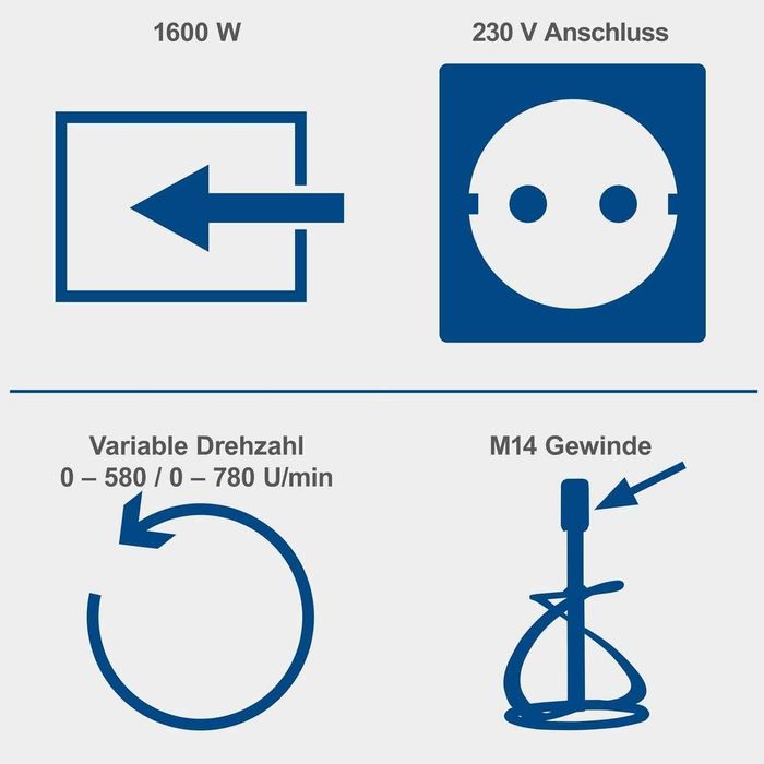 Masina de amestecat PM1600 Scheppach 5907803901, 1600 W