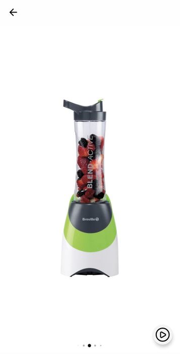 Mini blender Breville BlendActive VBL097X-01, 250 W, 0.6 l, Verde/Alb