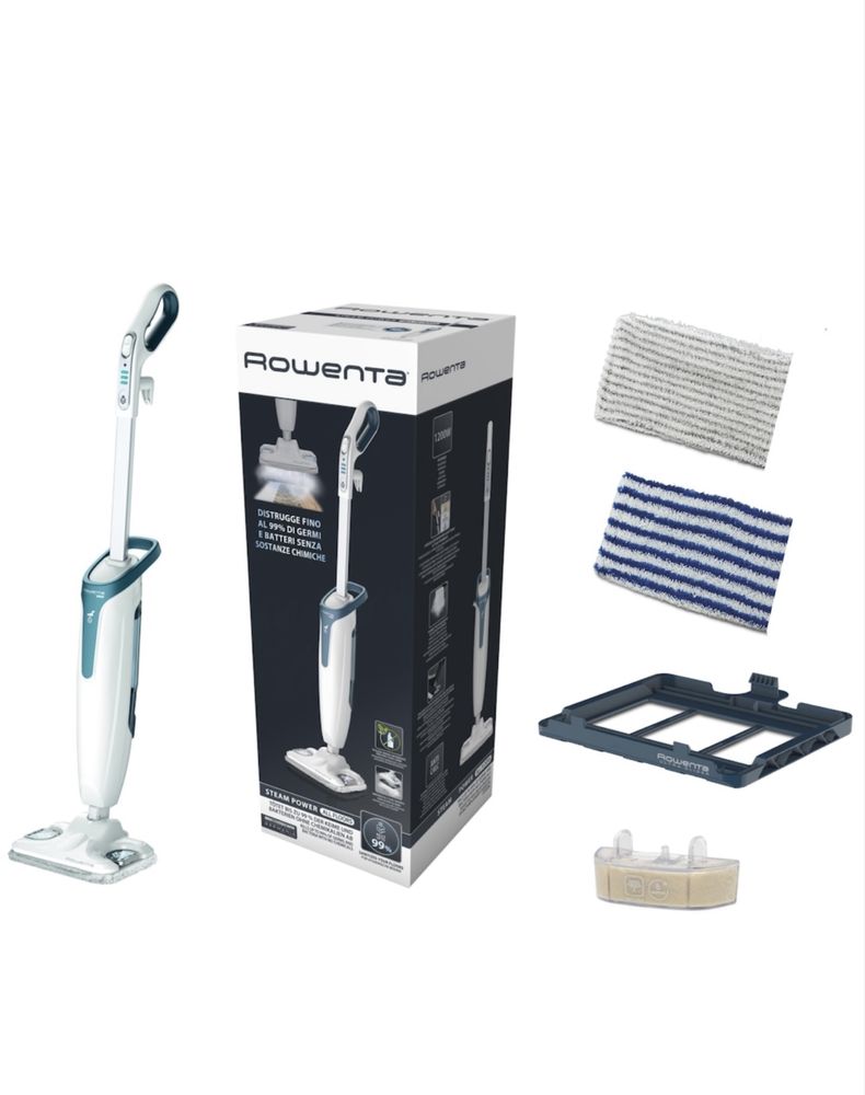 Mop cu abur Rowenta Steam Power, 1200 W, 0.6 l, filtru anticalcar