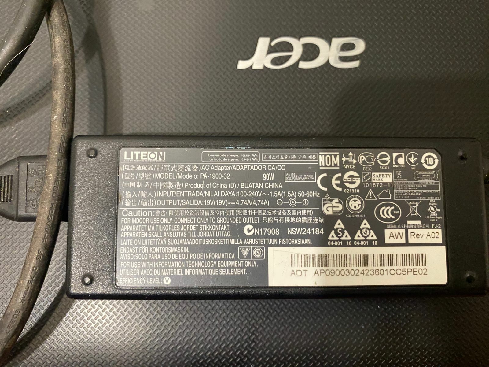 Acer intel core i5/SSD/OZU 4GB