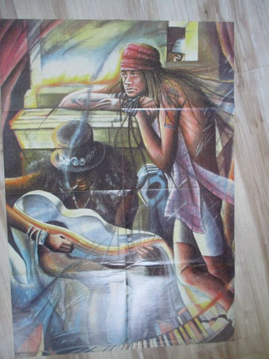 Гланцирани метъл плакати и страници от английски/американски списания