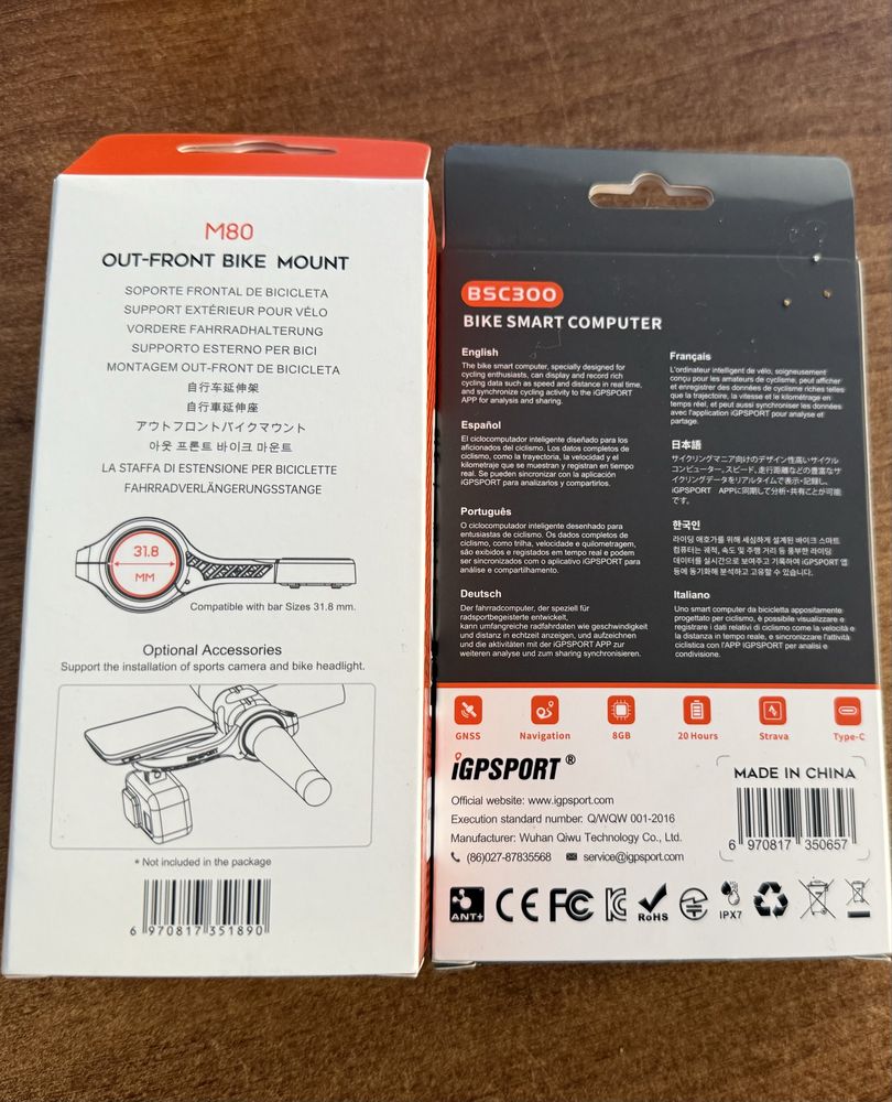 Компютър IGPSPORT BSC300 bike gps computer+стойка за велосипед