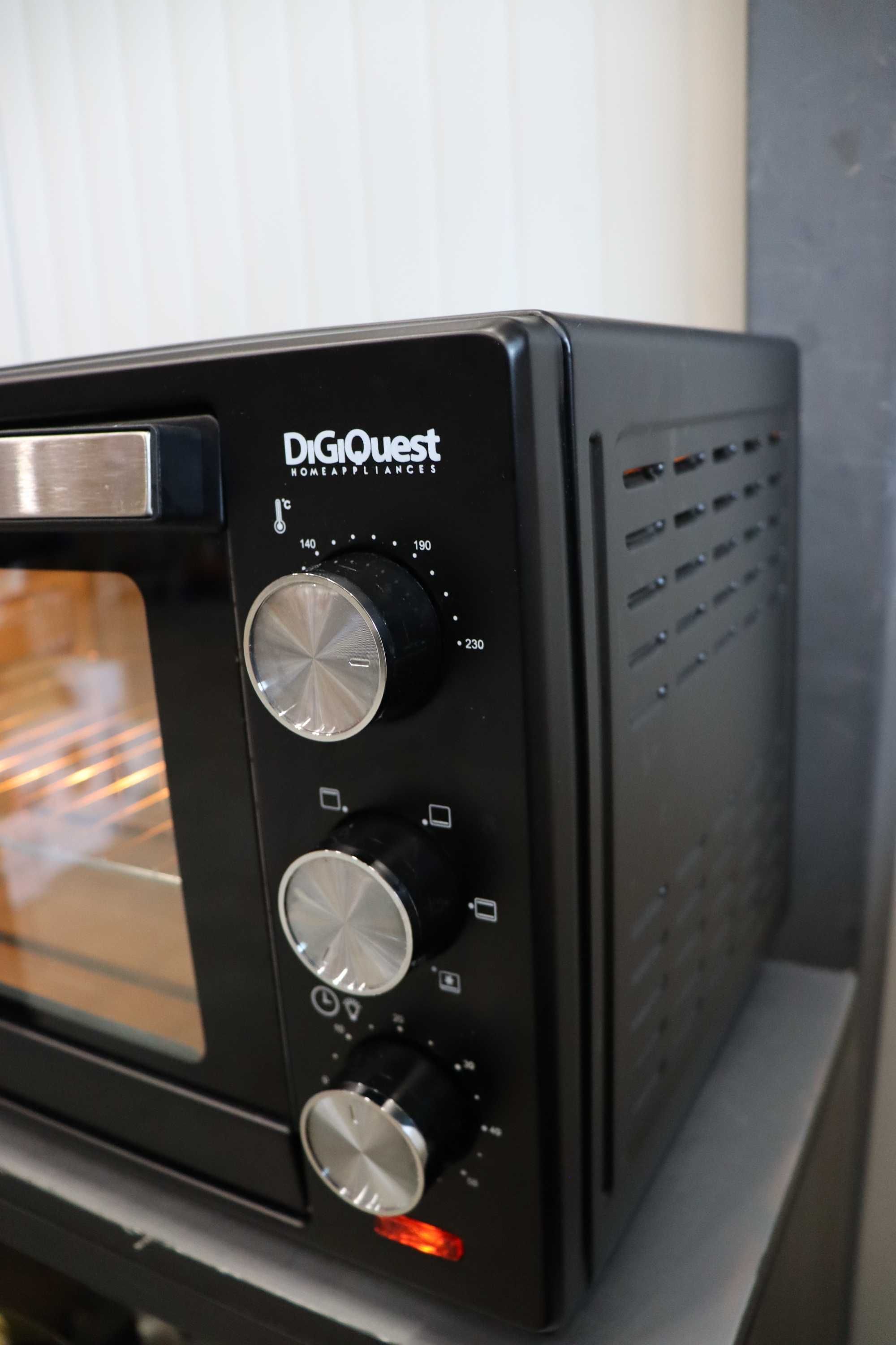 Електрическа вентилирана фурна DIGIQUEST 30L 1600W, таймер 60 минути