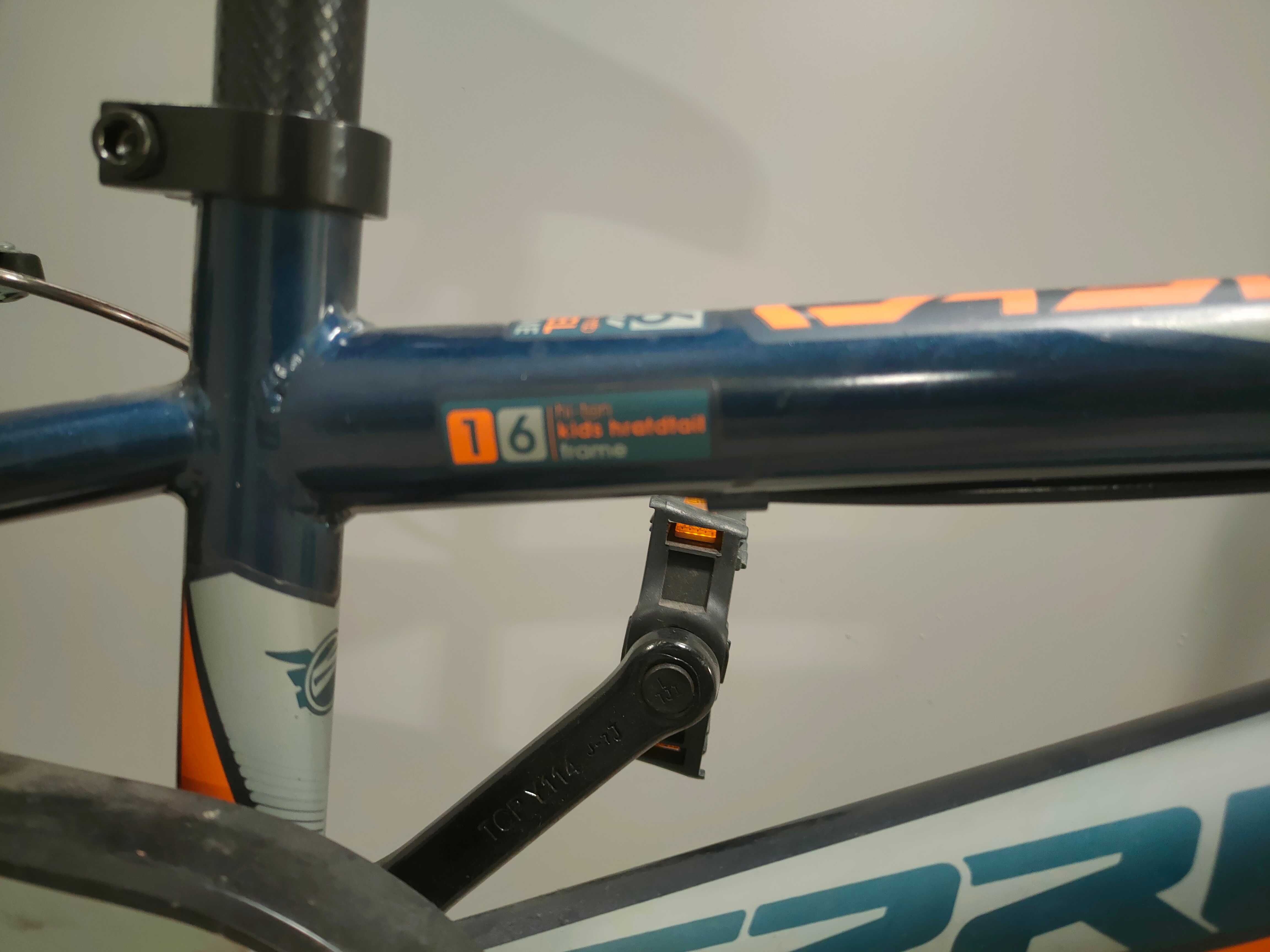 SPRINT Велосипед сaspar 16"M DARK BLUE мatt/NEON ORANGE