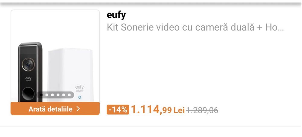 Eufy Kit Sonerie video cu cameră
