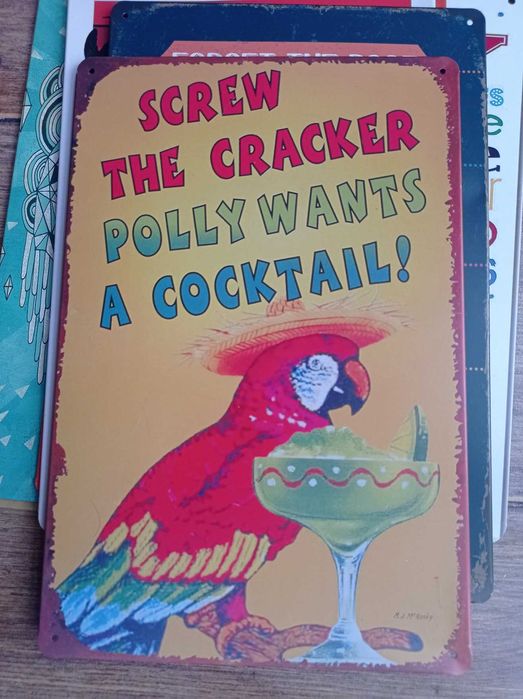 10бр. Голяма Ламаринена Табела на Ретро Автомобил 30*40см / 20*30см