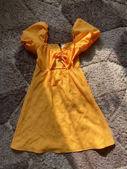 Rochie portocalie de vara pt femei marimea XS