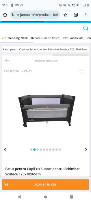 Pătuț mobil Jumbo